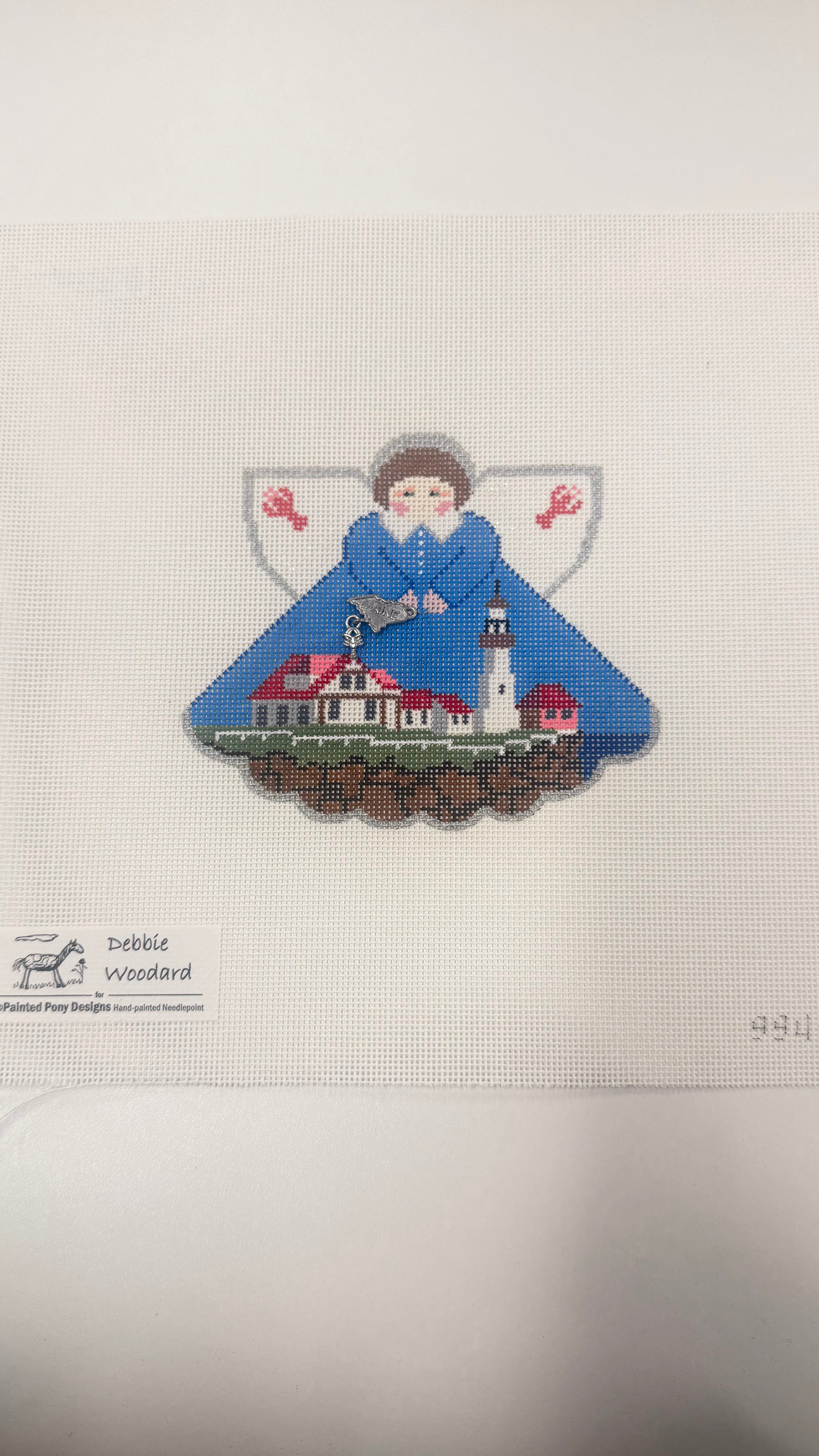 Maine Angel with Charm Canvas