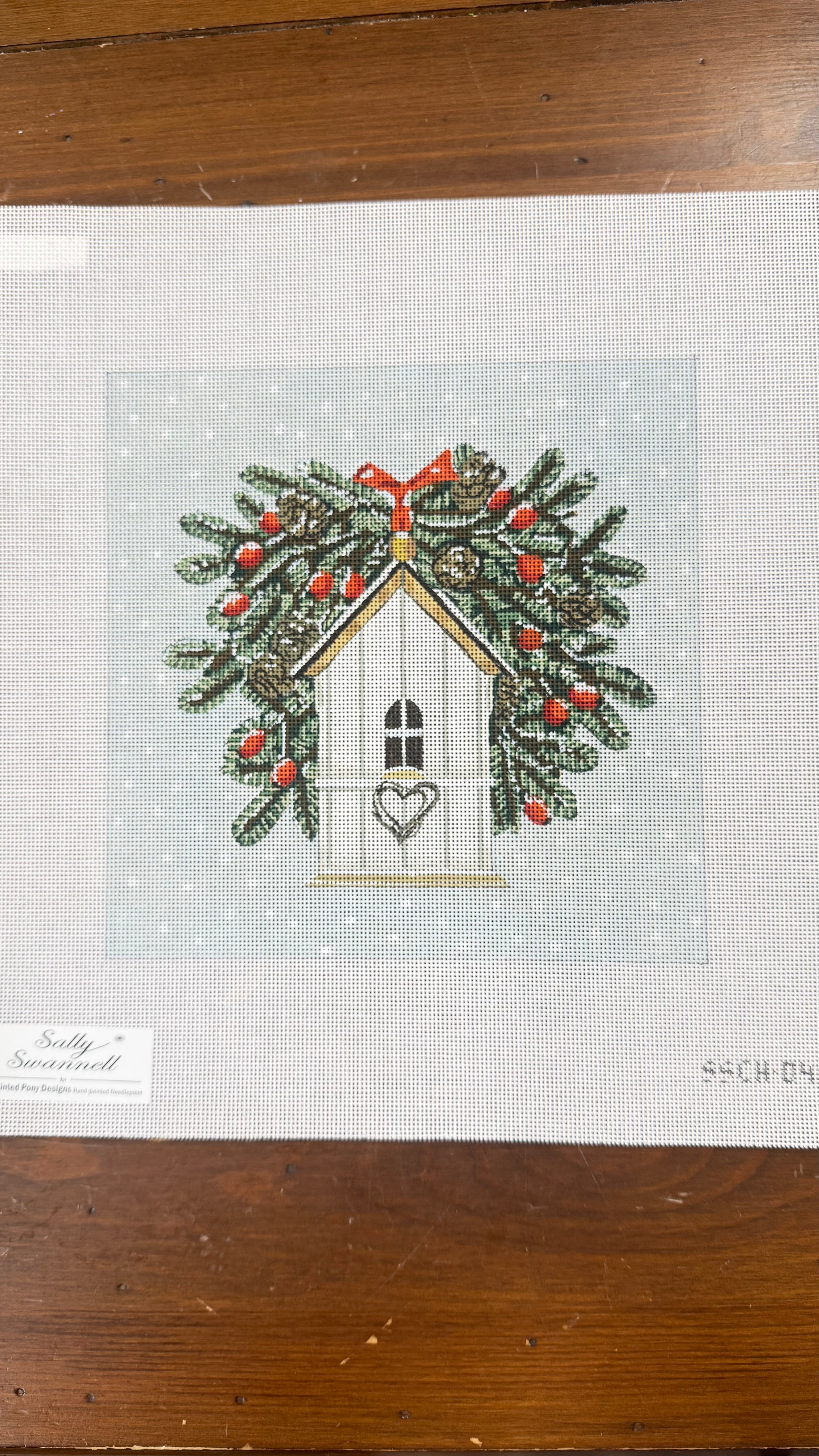 Christmas Birdhouse Canvas