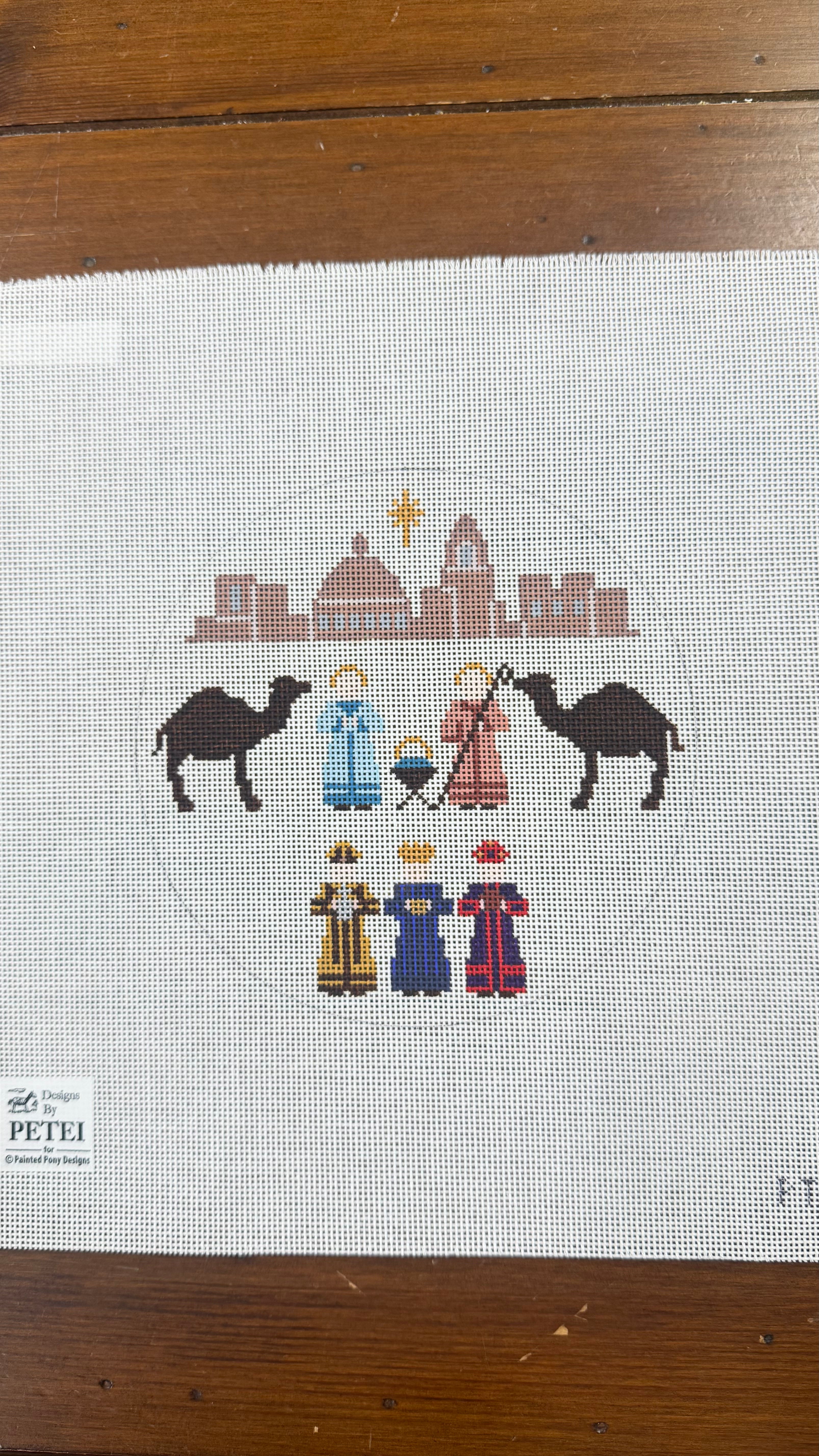 Nativity Ornament Canvas