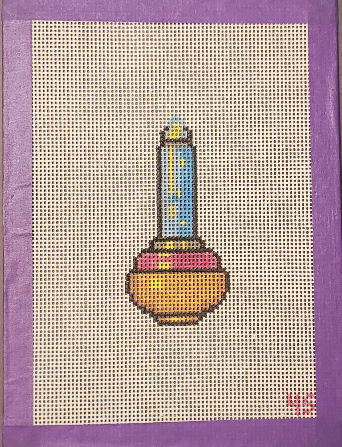 Retro Christmas Light Canvas