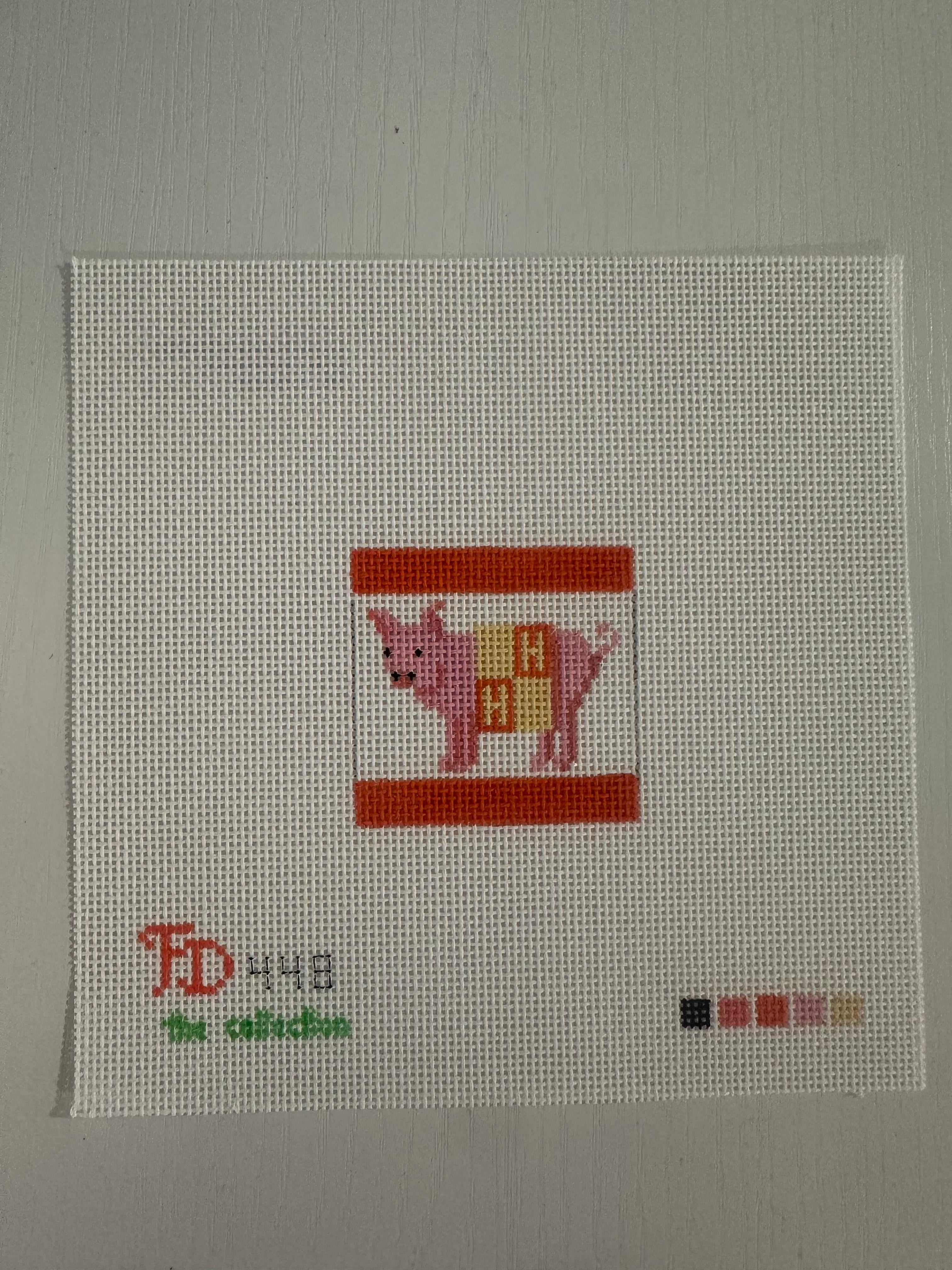 Pig In A Blanket Mini Canvas