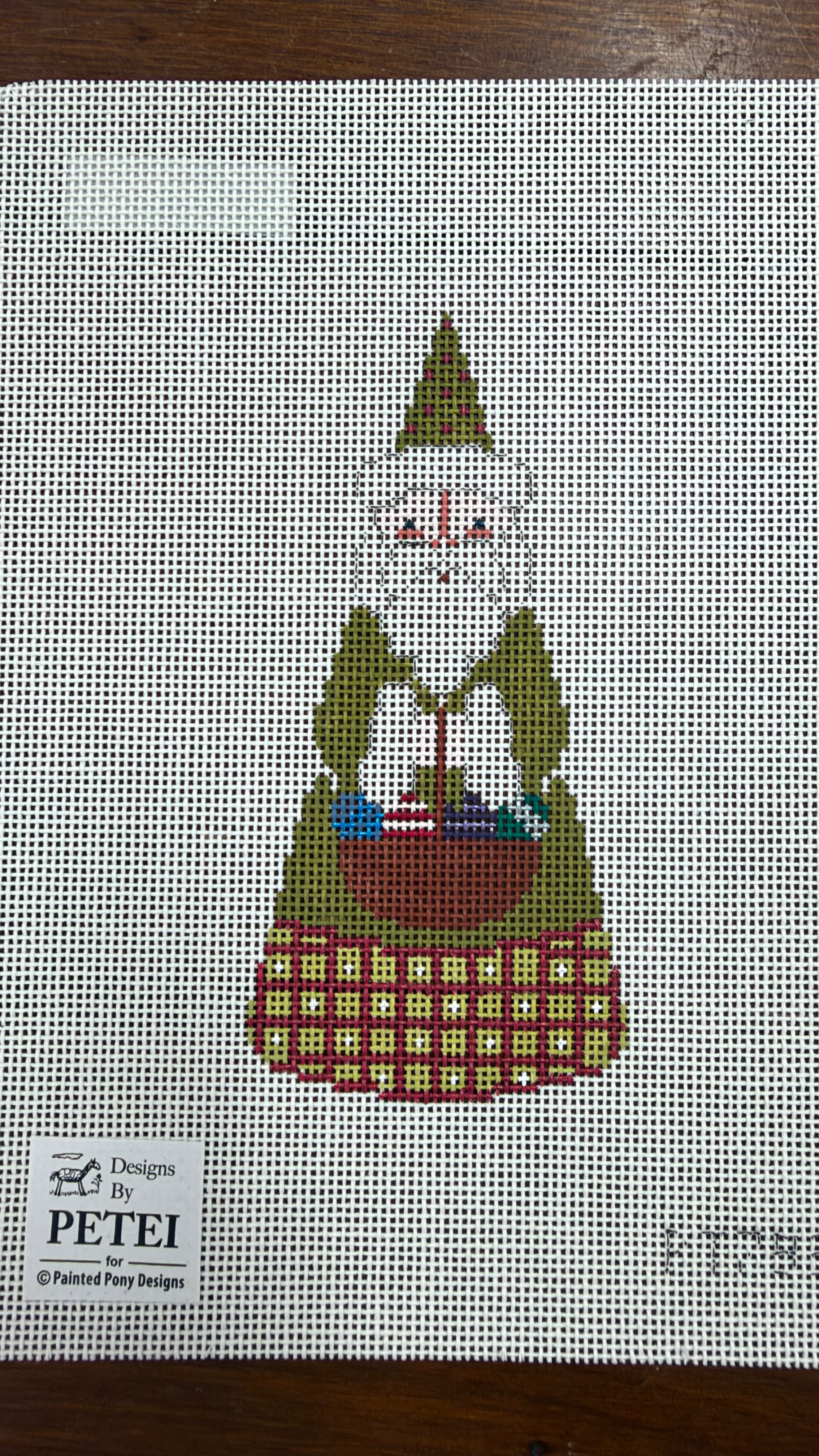 Russian Egg Santa Canvas
