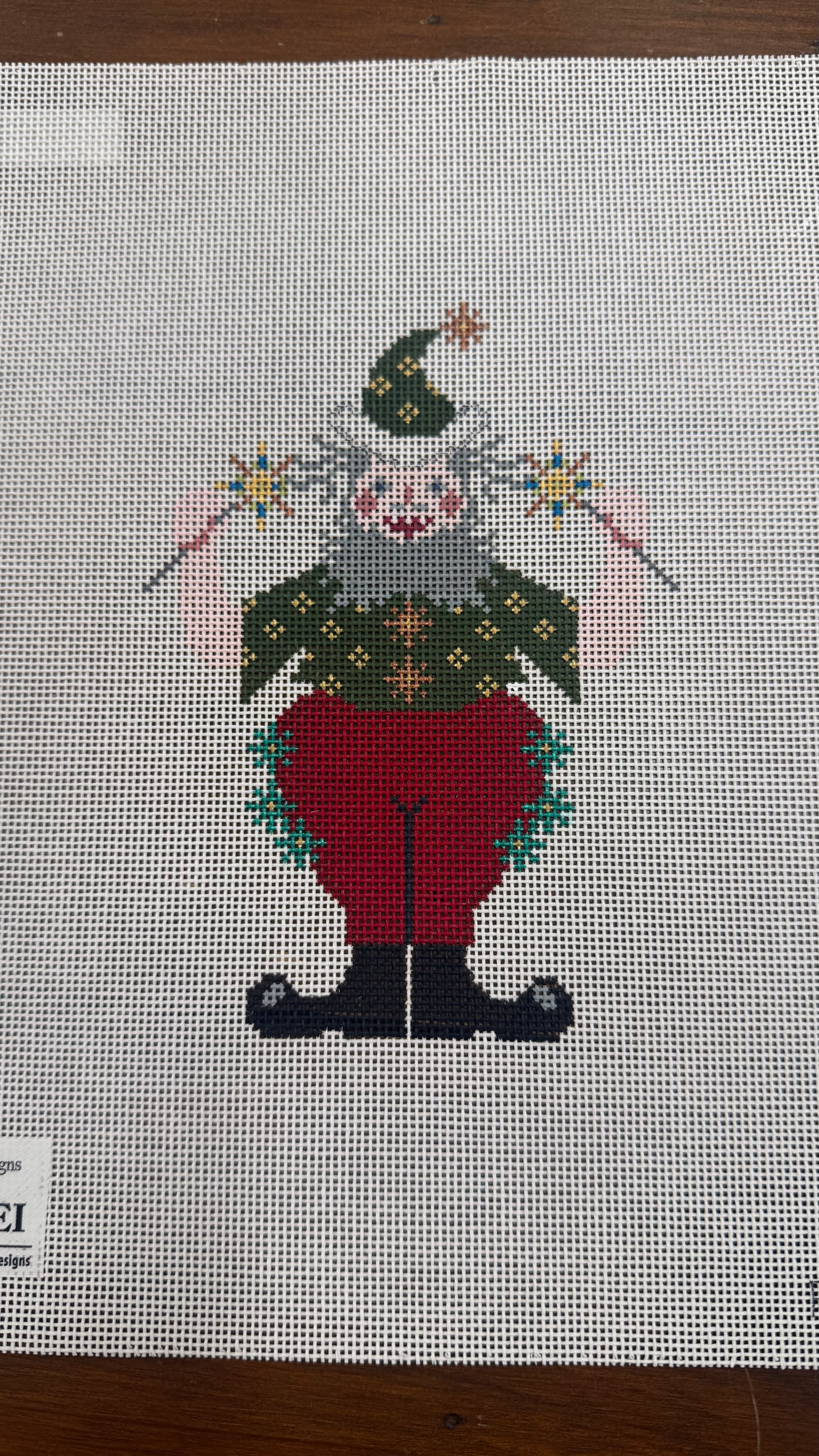 Sparkler Santa Canvas