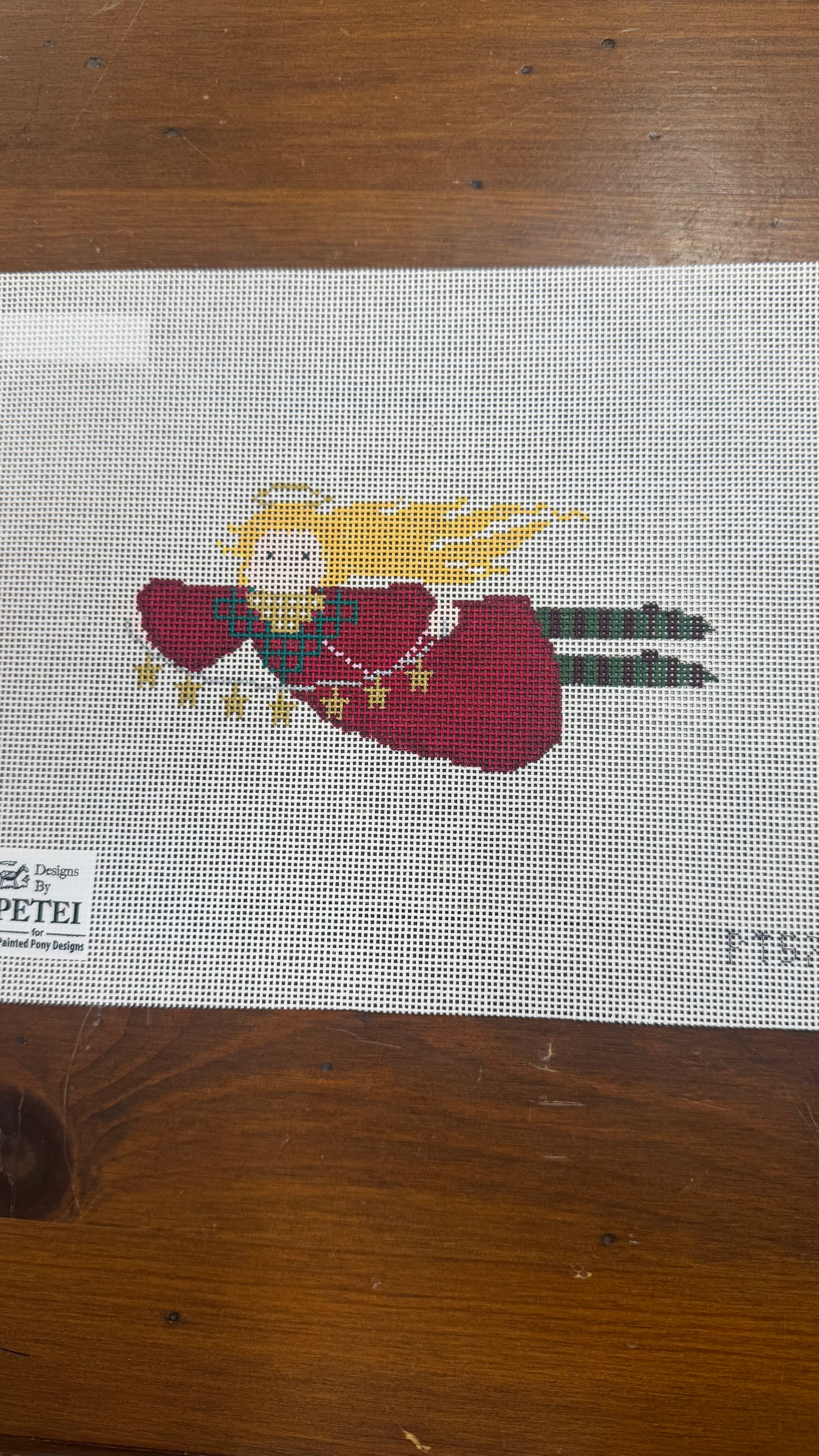 Flying Christmas Girl Canvas