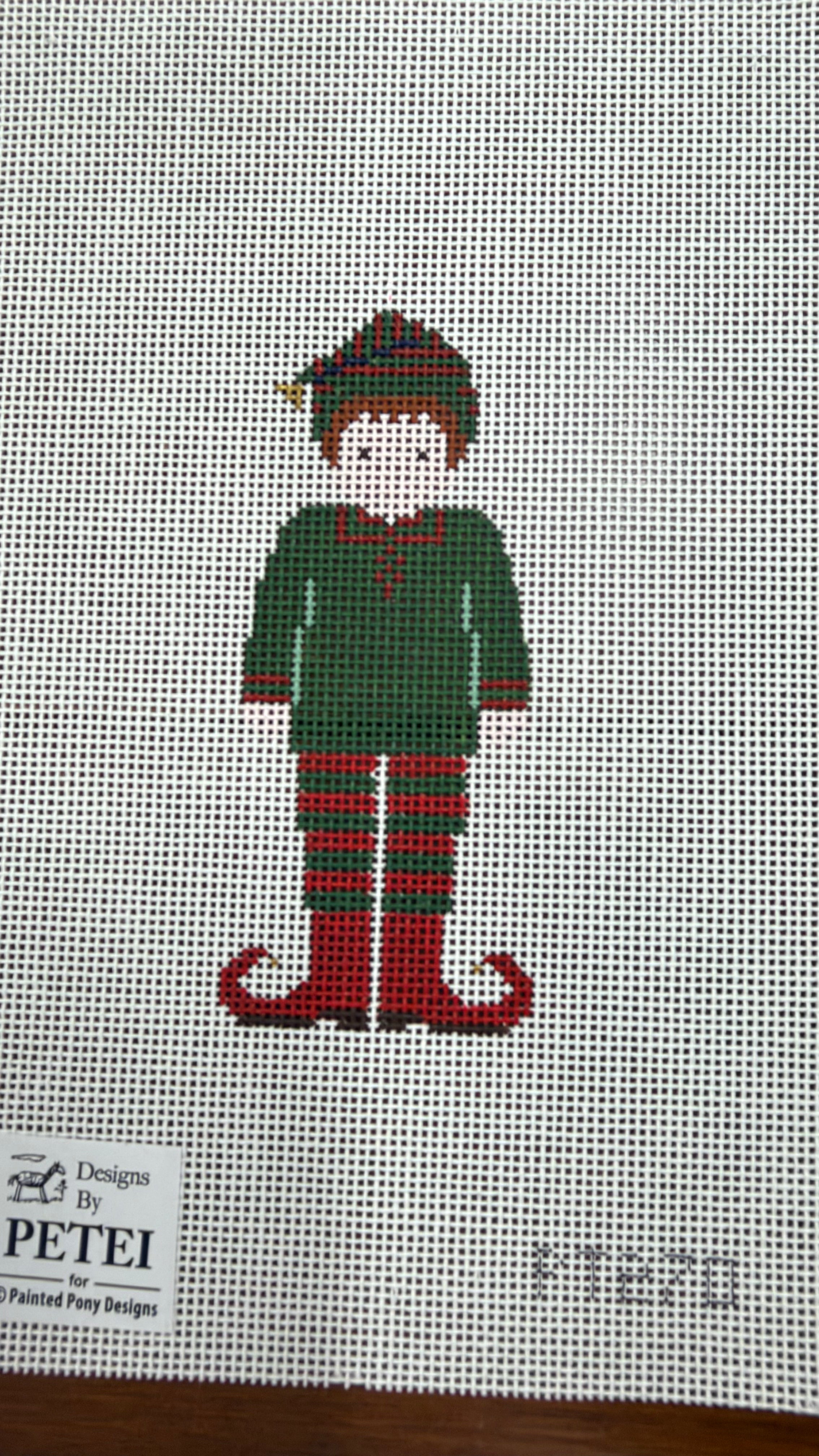 Green Boy Elf Canvas