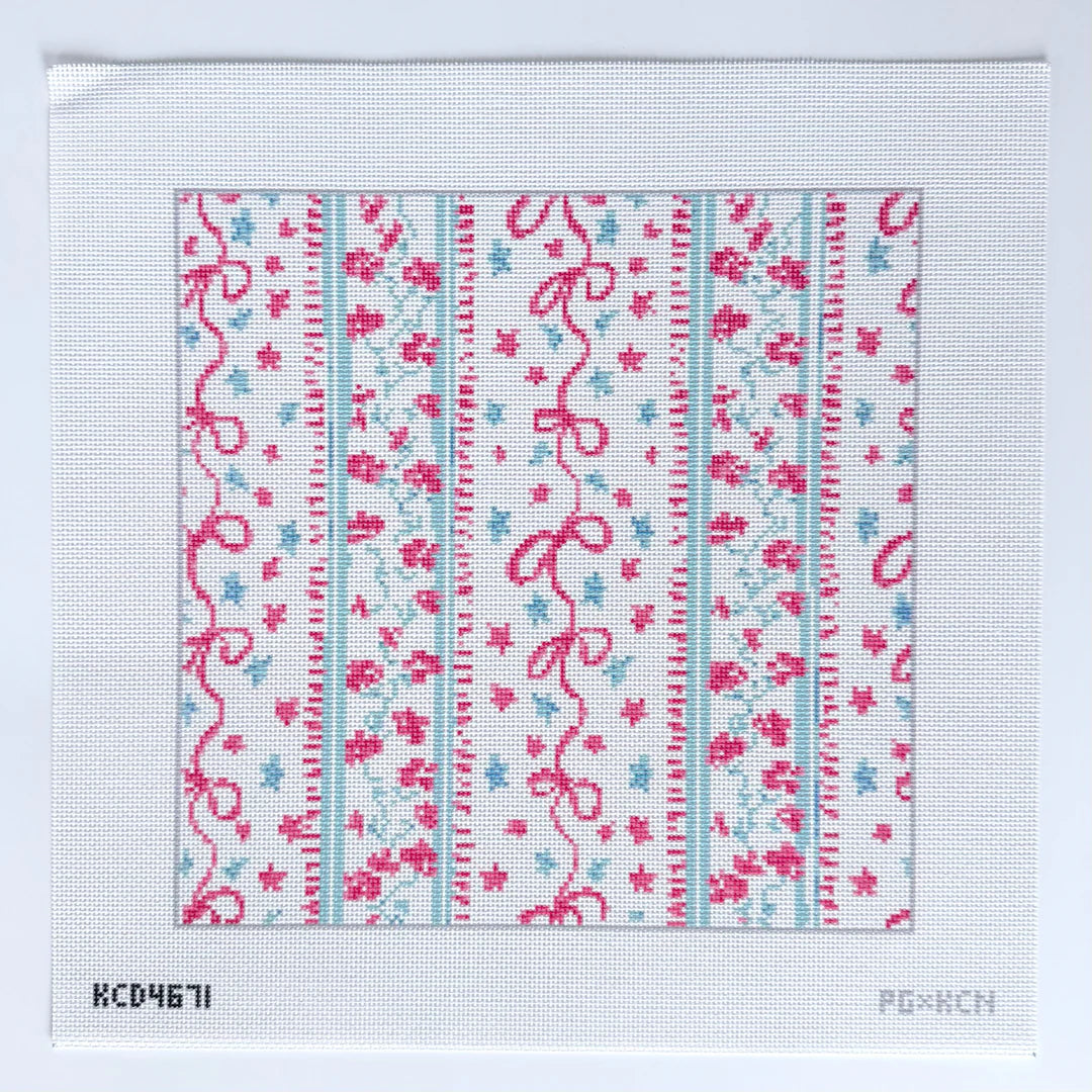 July 4 Floral Printed Canvas