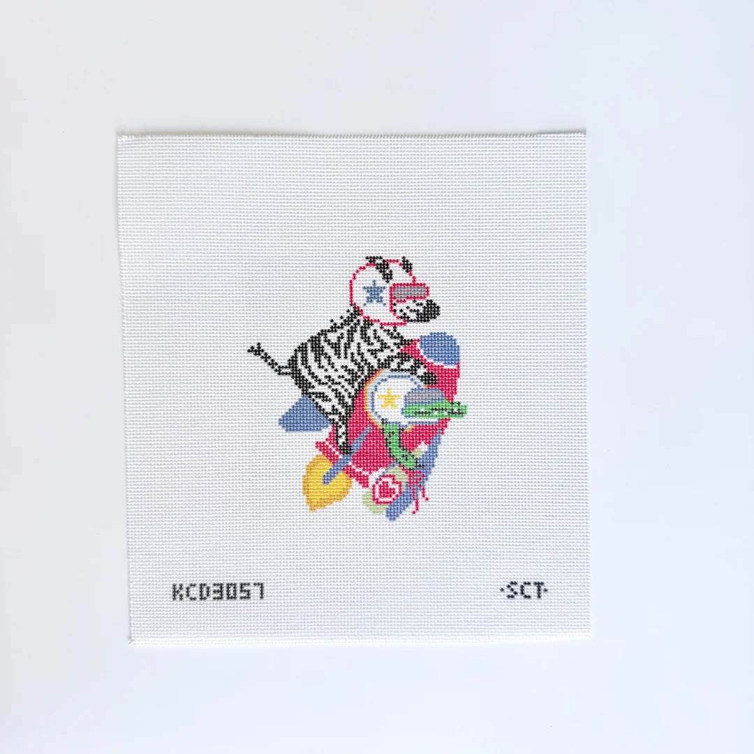 Dolce Vita Galactic Zebra and Croc Printed Canvas