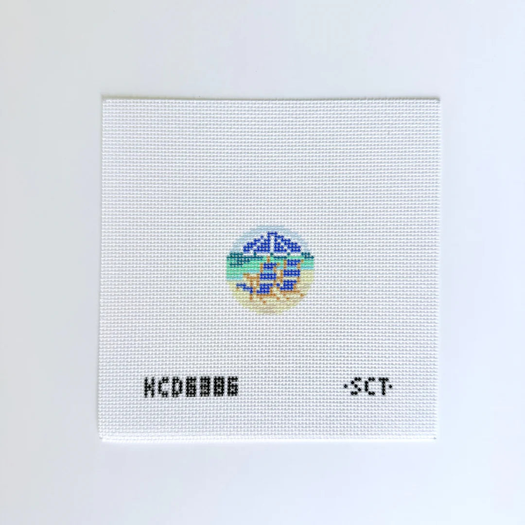 Beach Chairs Fob Printed Canvas