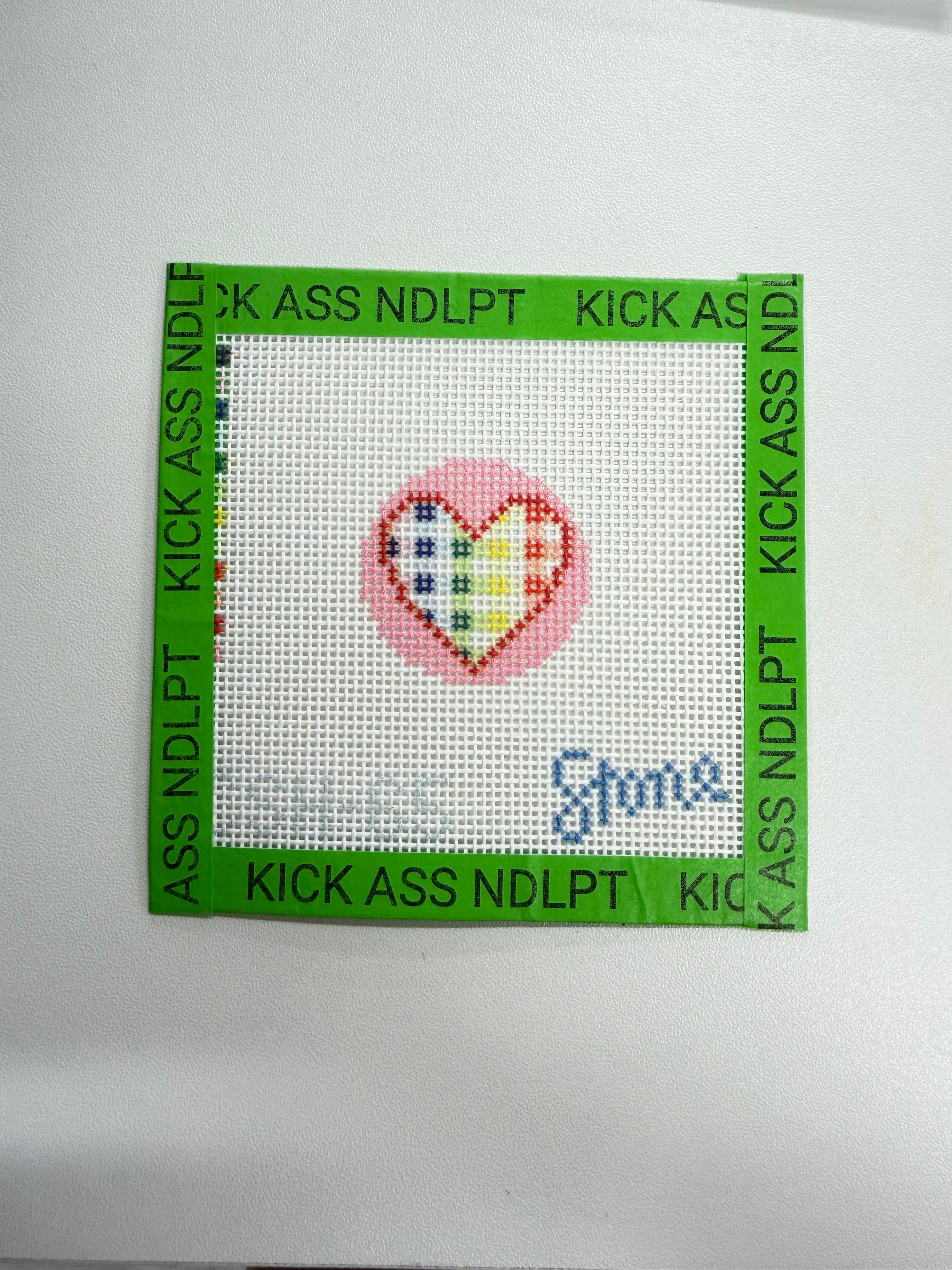 Rainbow Heart Mini Canvas