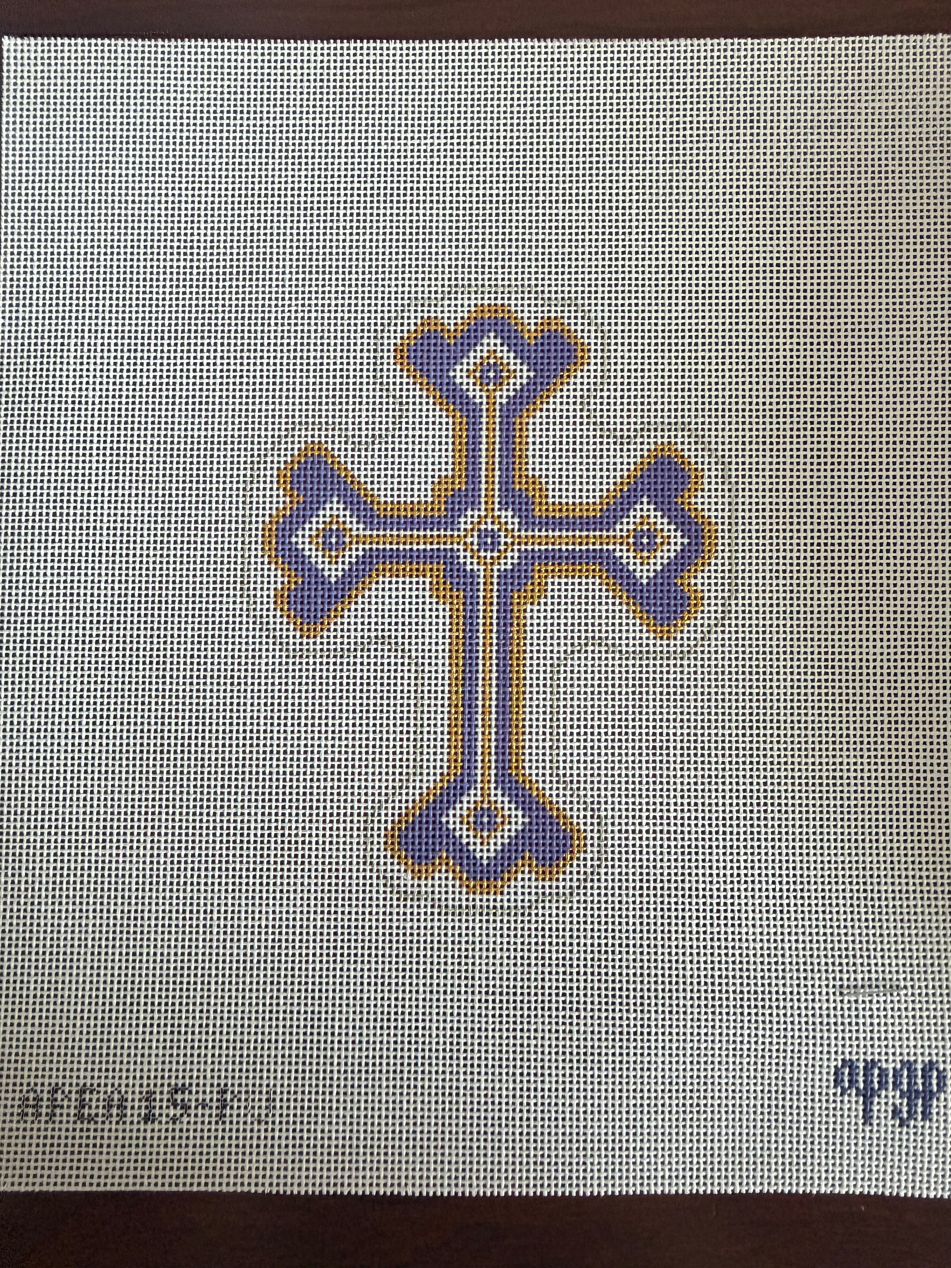 Purple Cross Canvas