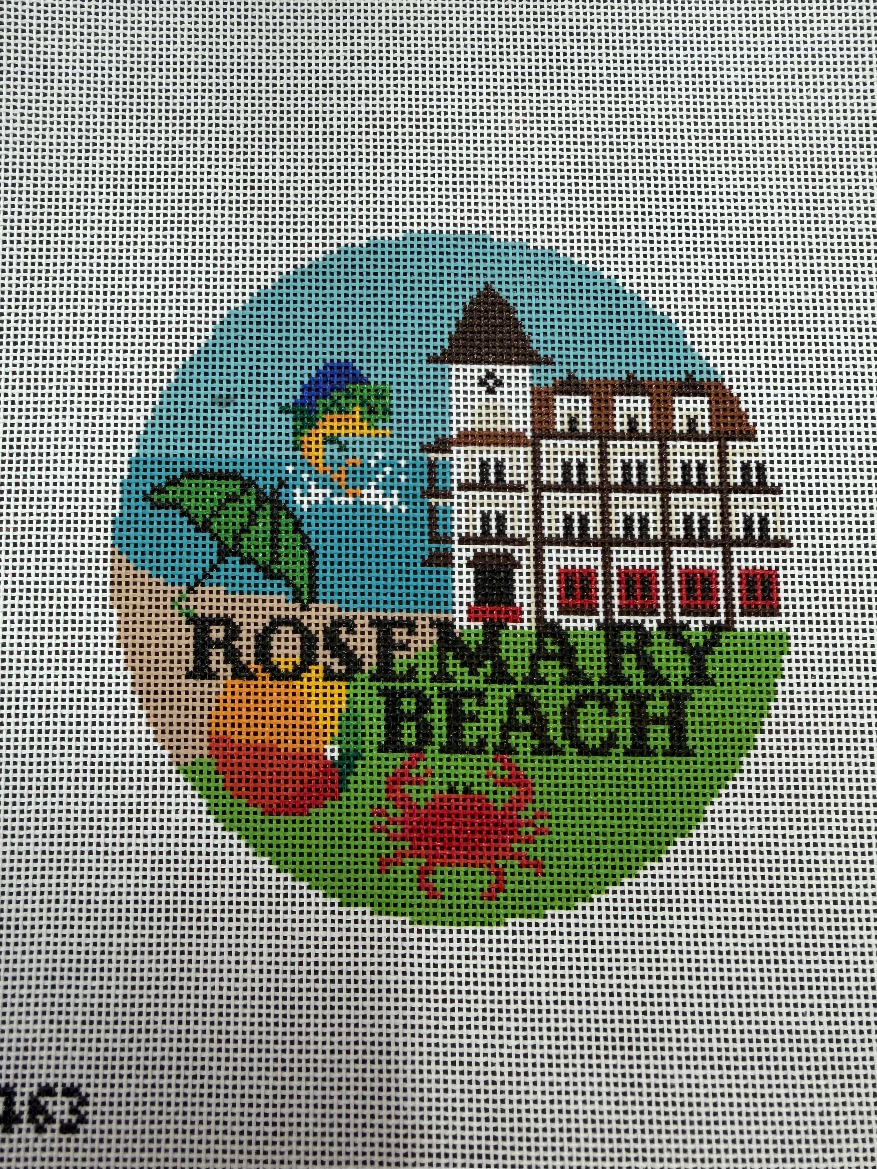 Rosemary Beach Round Canvas