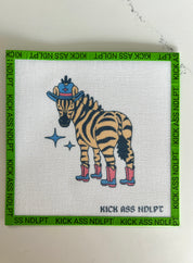Ed the Zebra Canvas