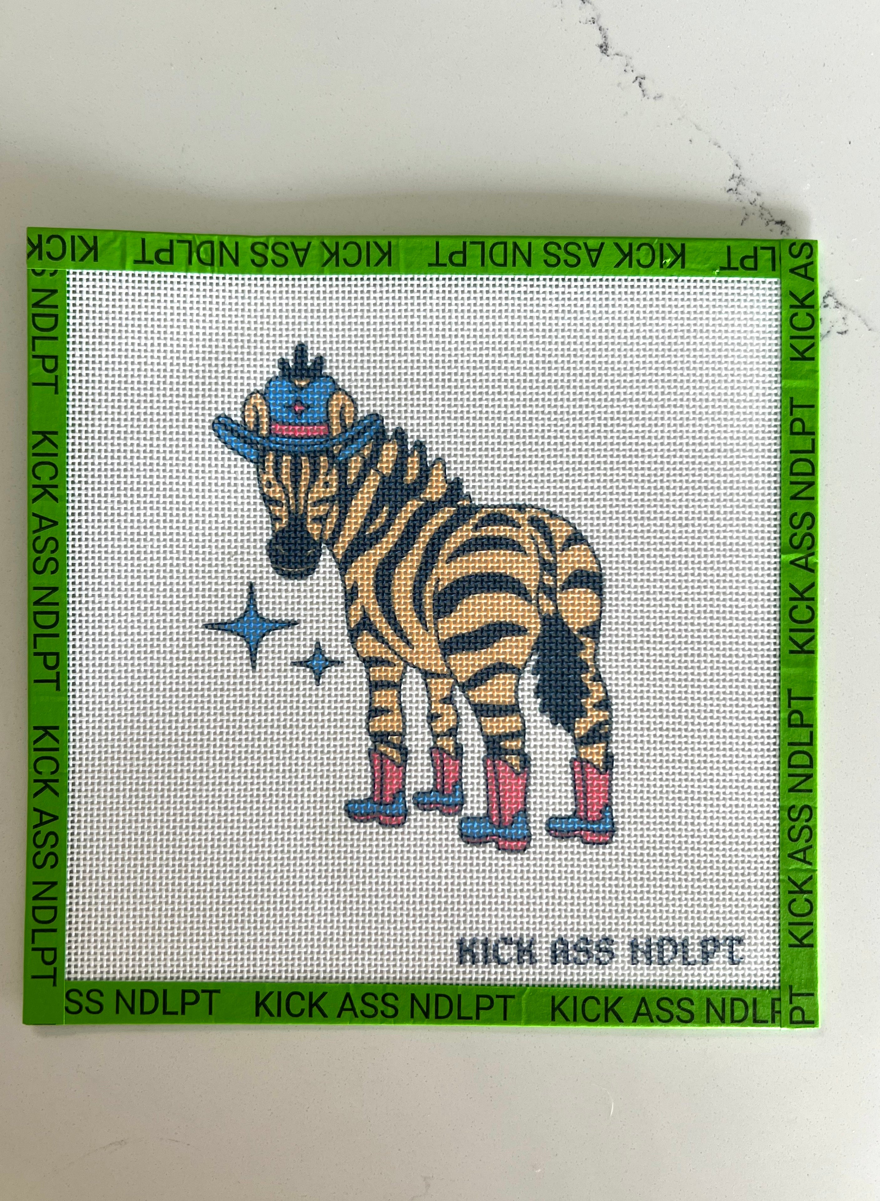Ed the Zebra Canvas