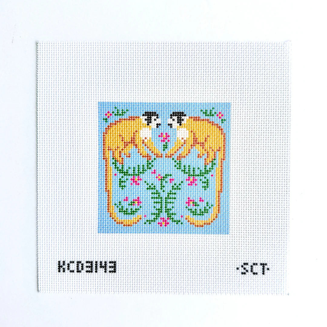 Tropical Squirrel Monkey Square Canvas