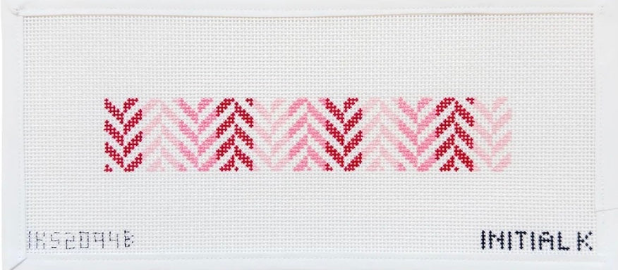 Pink Herringbone Fob Canvas
