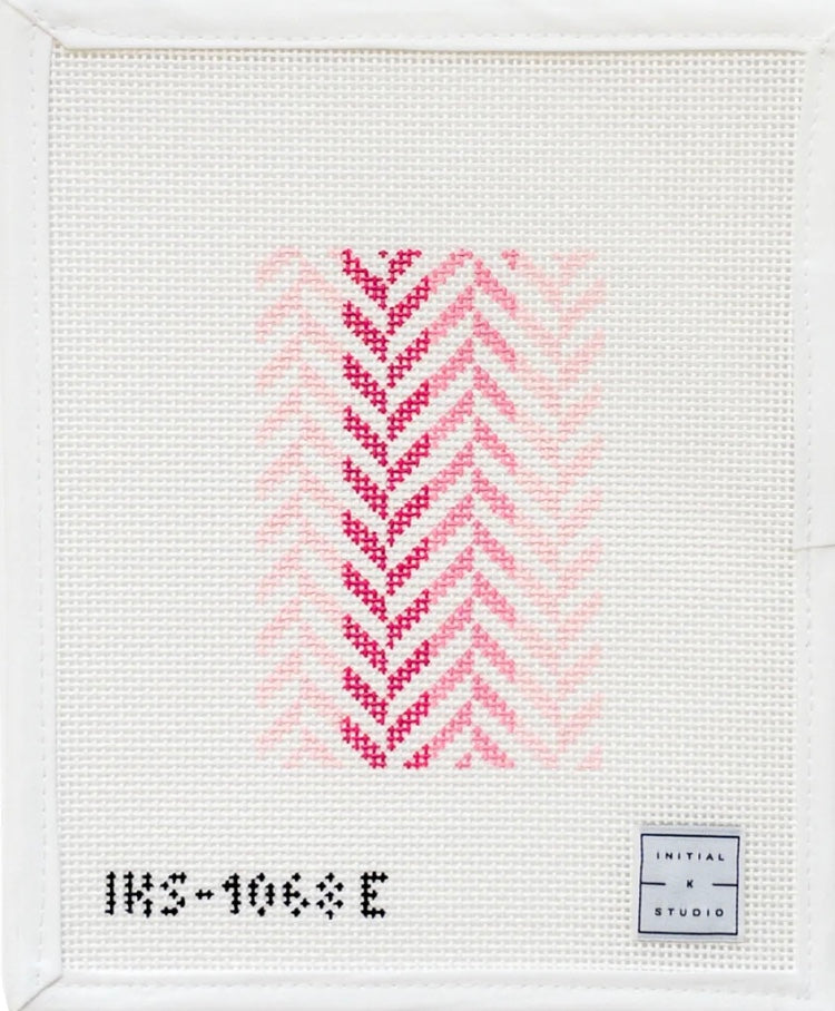 Herringbone Passport Pink Canvas