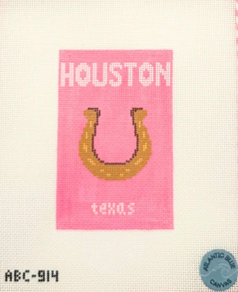 Houston Travel Book Canvas