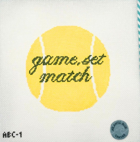 Game, Set, Match Tennis Ball Canvas