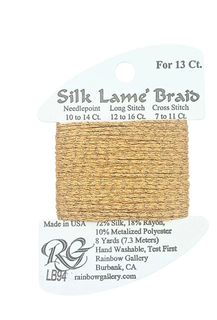 Silk Lamé Braid LB94 True Gold