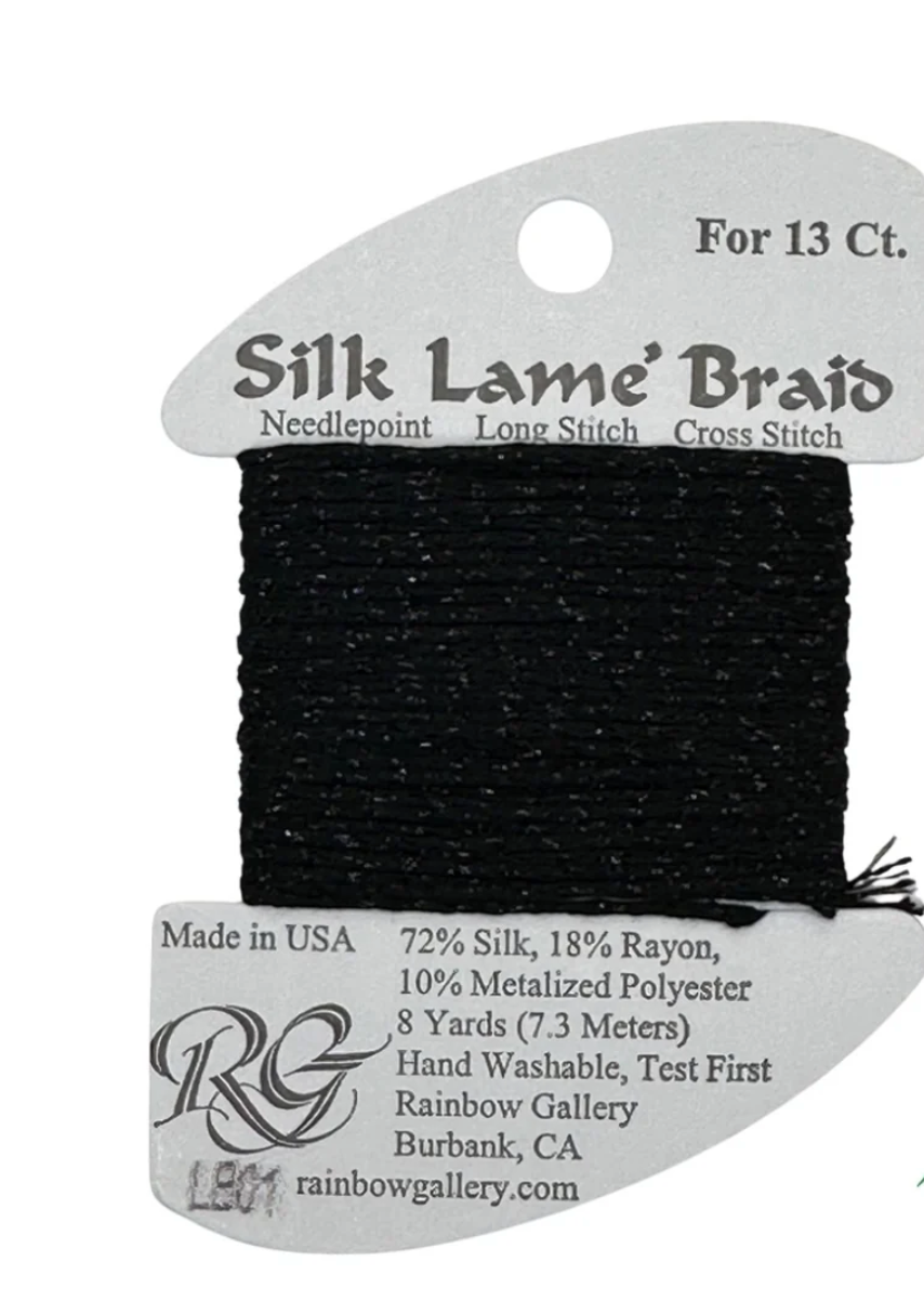 Silk Lamé Braid LB01 Black