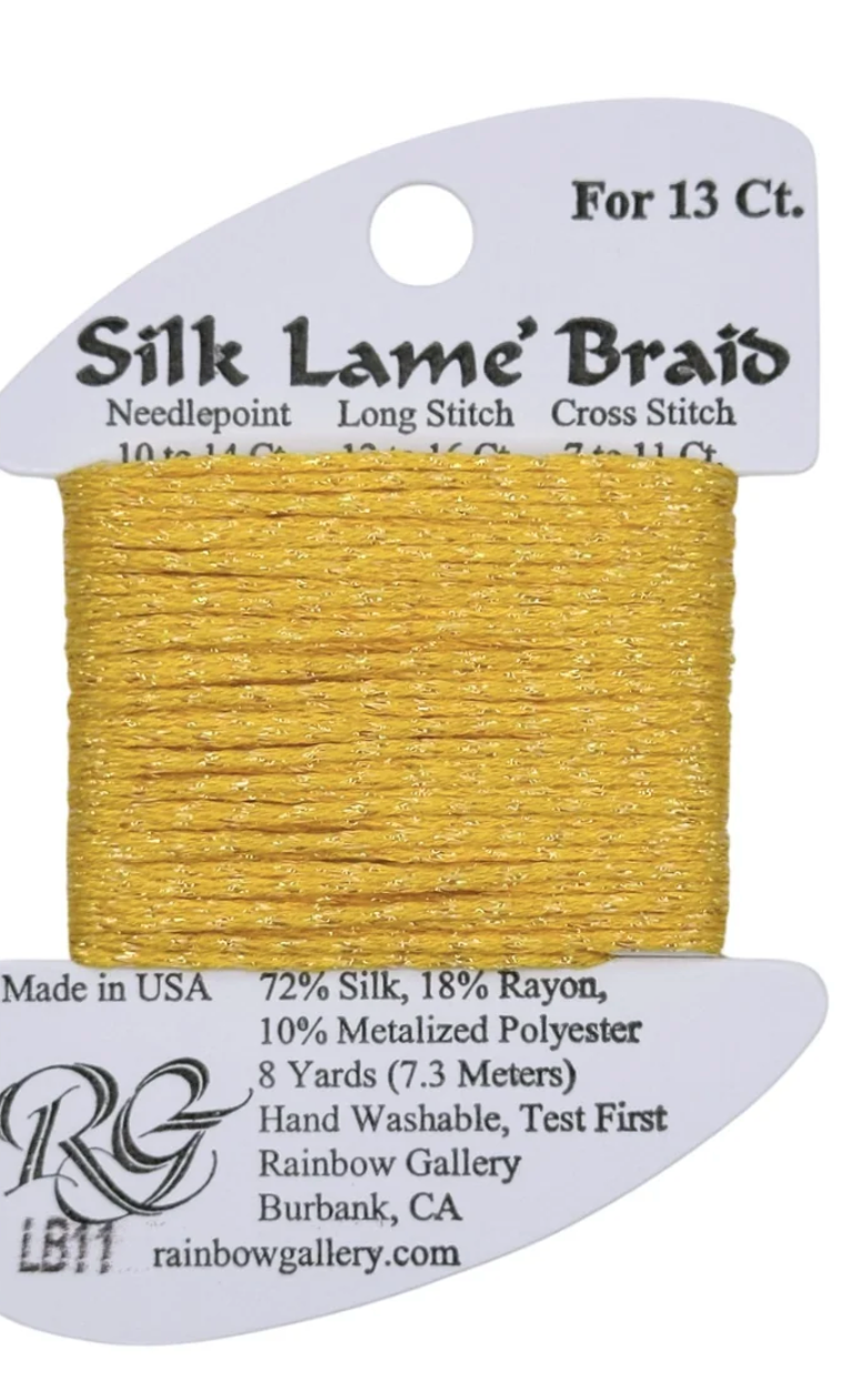 Silk Lamé Braid LB11 Yellow