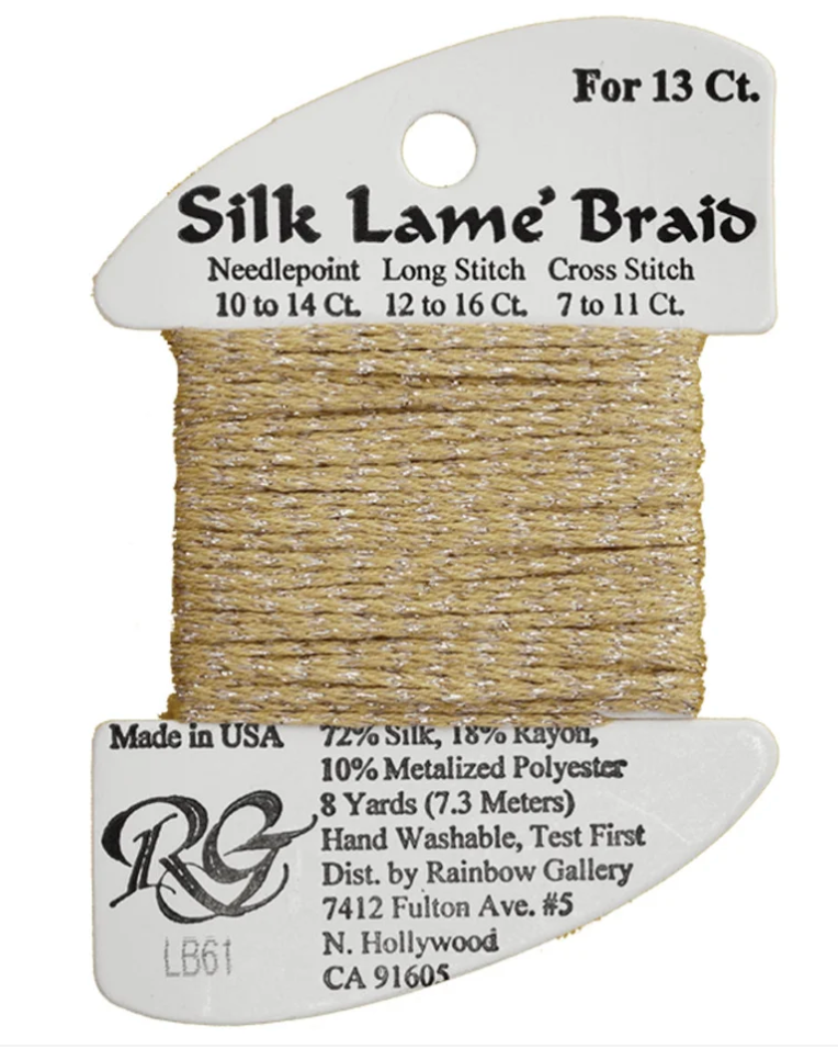 Silk Lamé Braid LB61 Sand Gold