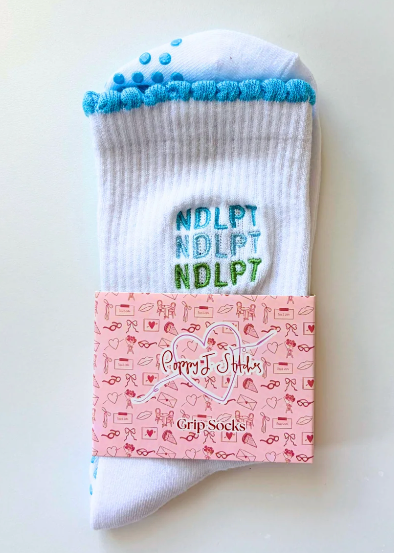 NDLPT Grip Socks, Blue