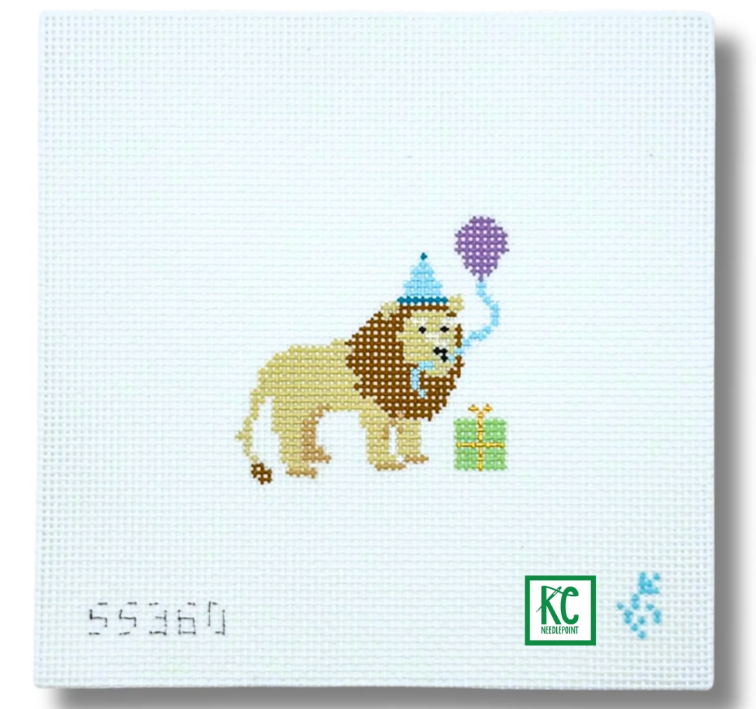 Party Animal Lion Canvas