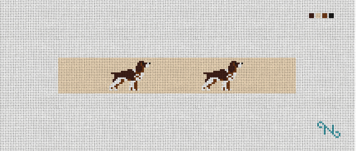 Springer Spaniel Key Fob Canvas