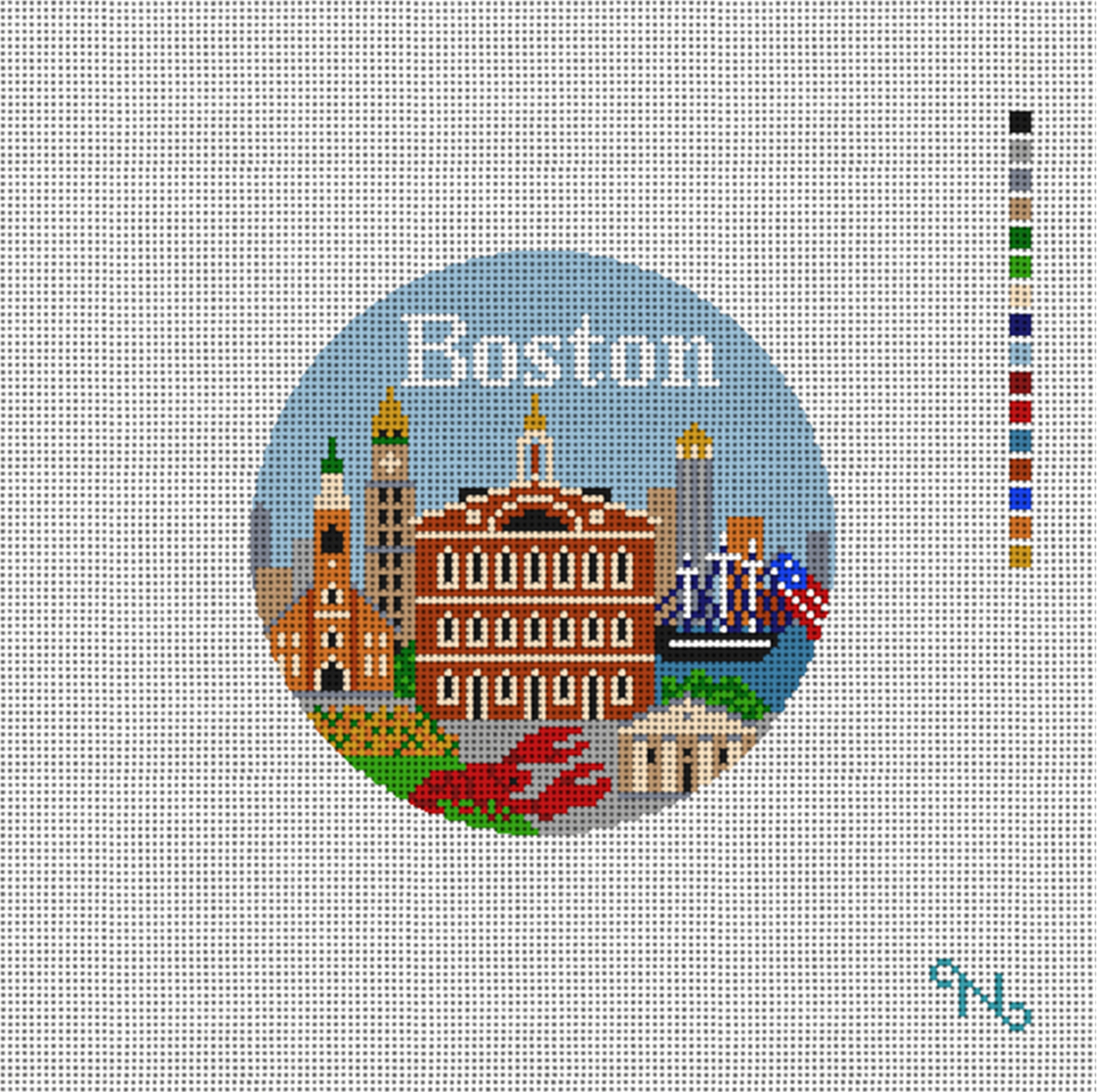 Boston Round Canvas