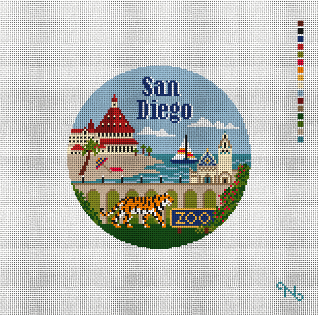 San Diego Round Canvas