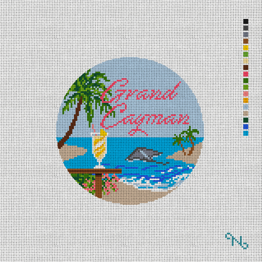 Grand Cayman Round Canvas