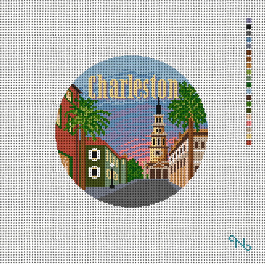 Charleston Round Canvas