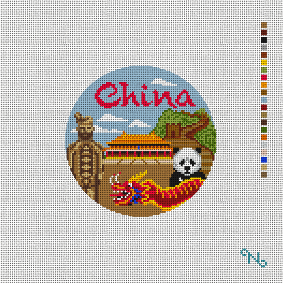 China Round Canvas