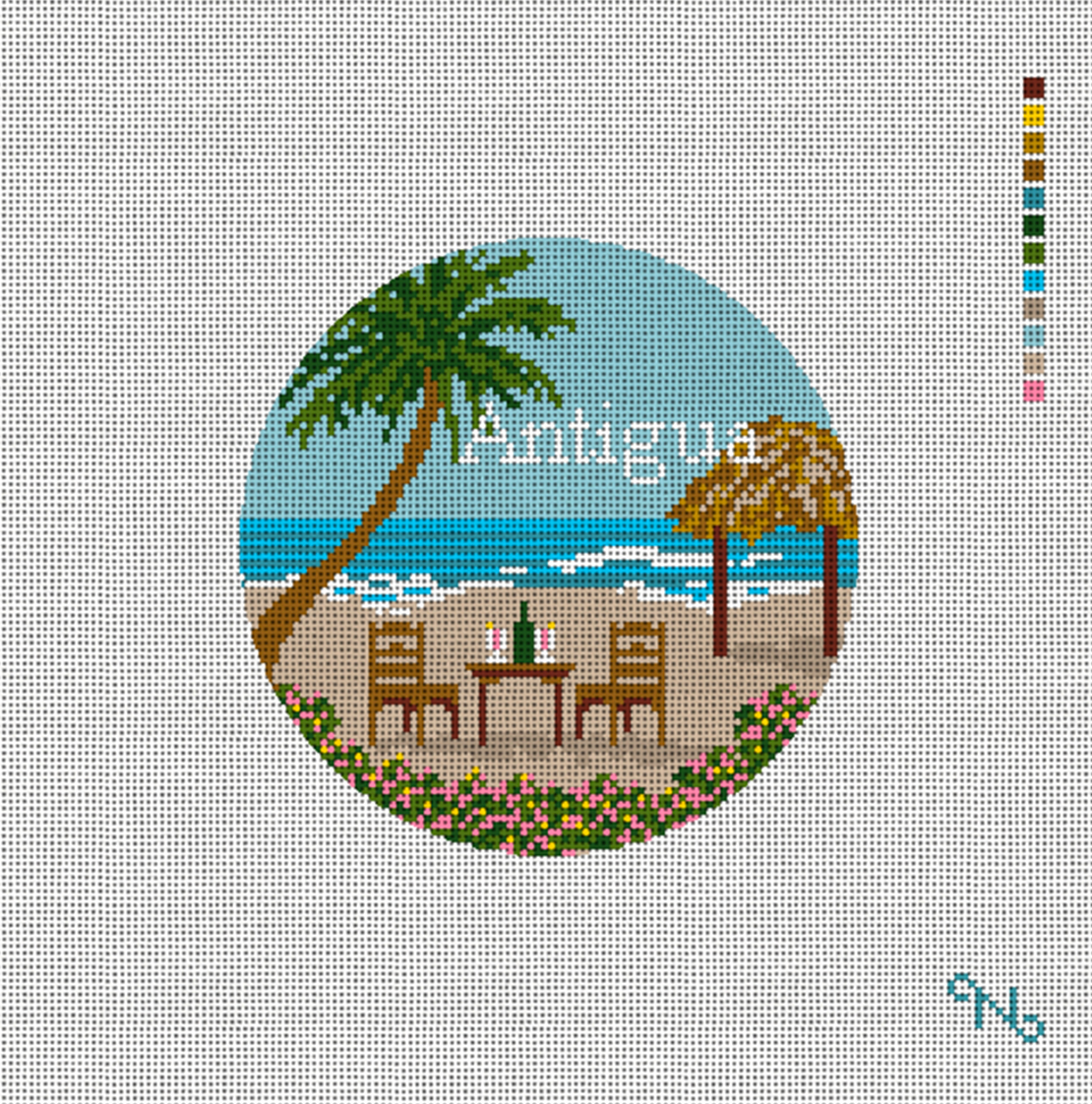 Antigua Round Canvas