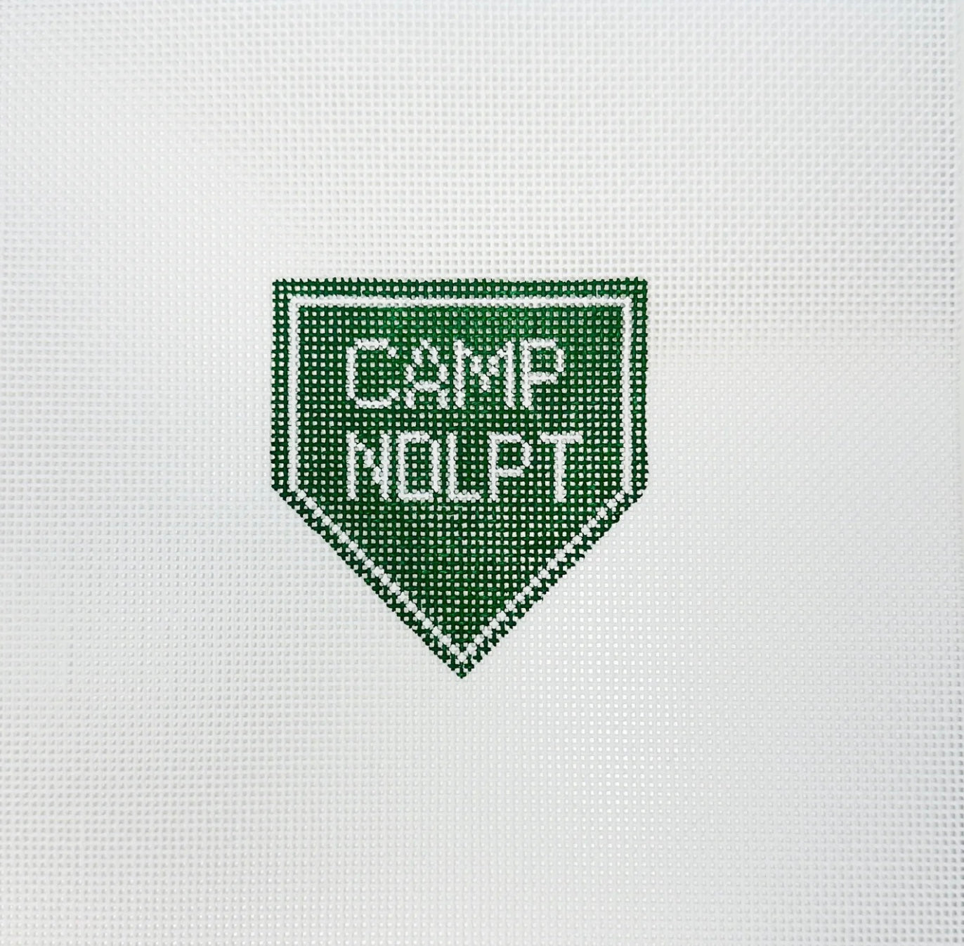 Camp Needlepoint Bag Charm Canvas