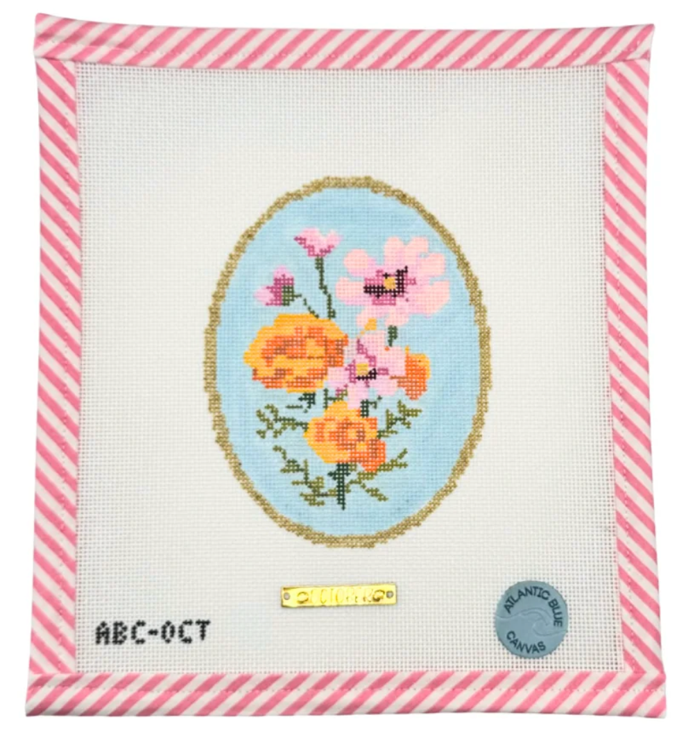 Birth Flowers: October Canvas
