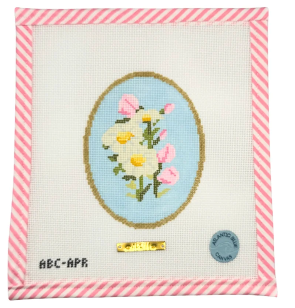 Birth Flowers: April Canvas