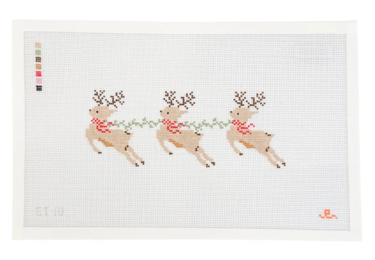 Santa's Reindeer Canvas