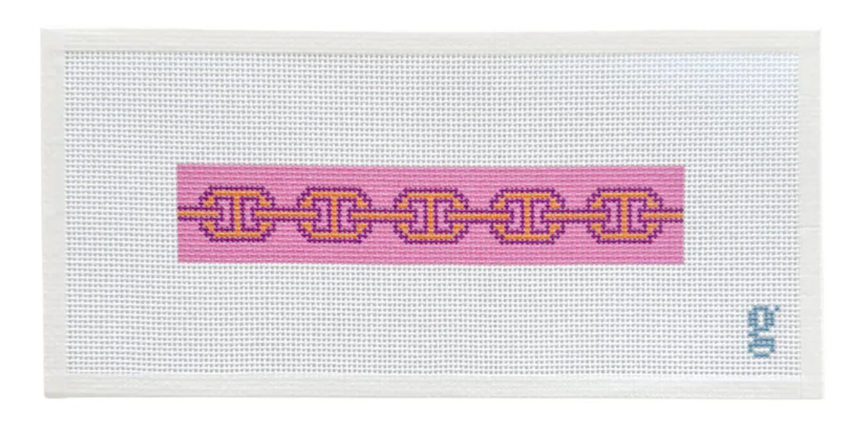 Links Fob Lilac Printed Canvas