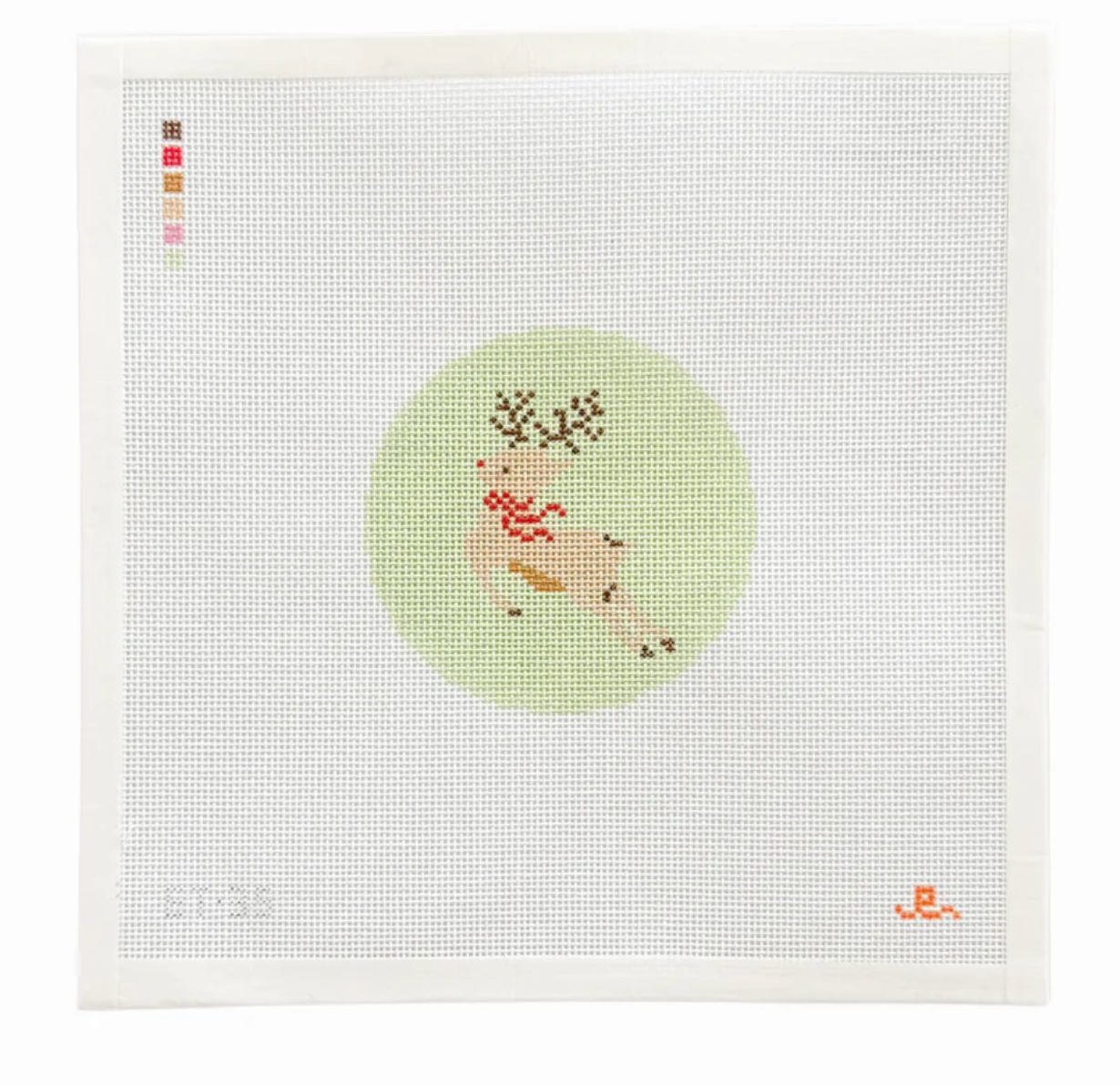 Rudolph Round Canvas