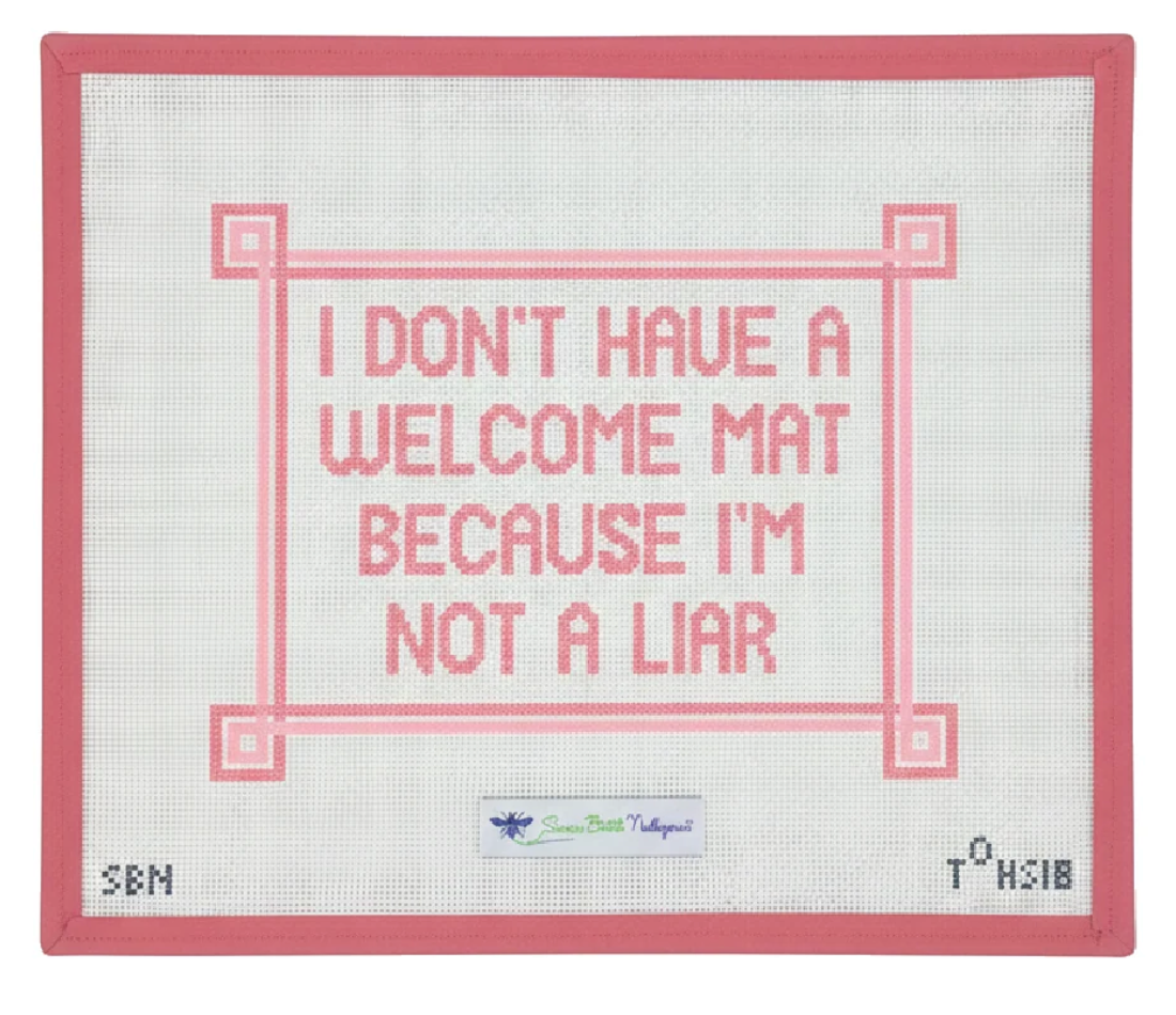 Welcome Mat/Not a Liar Canvas