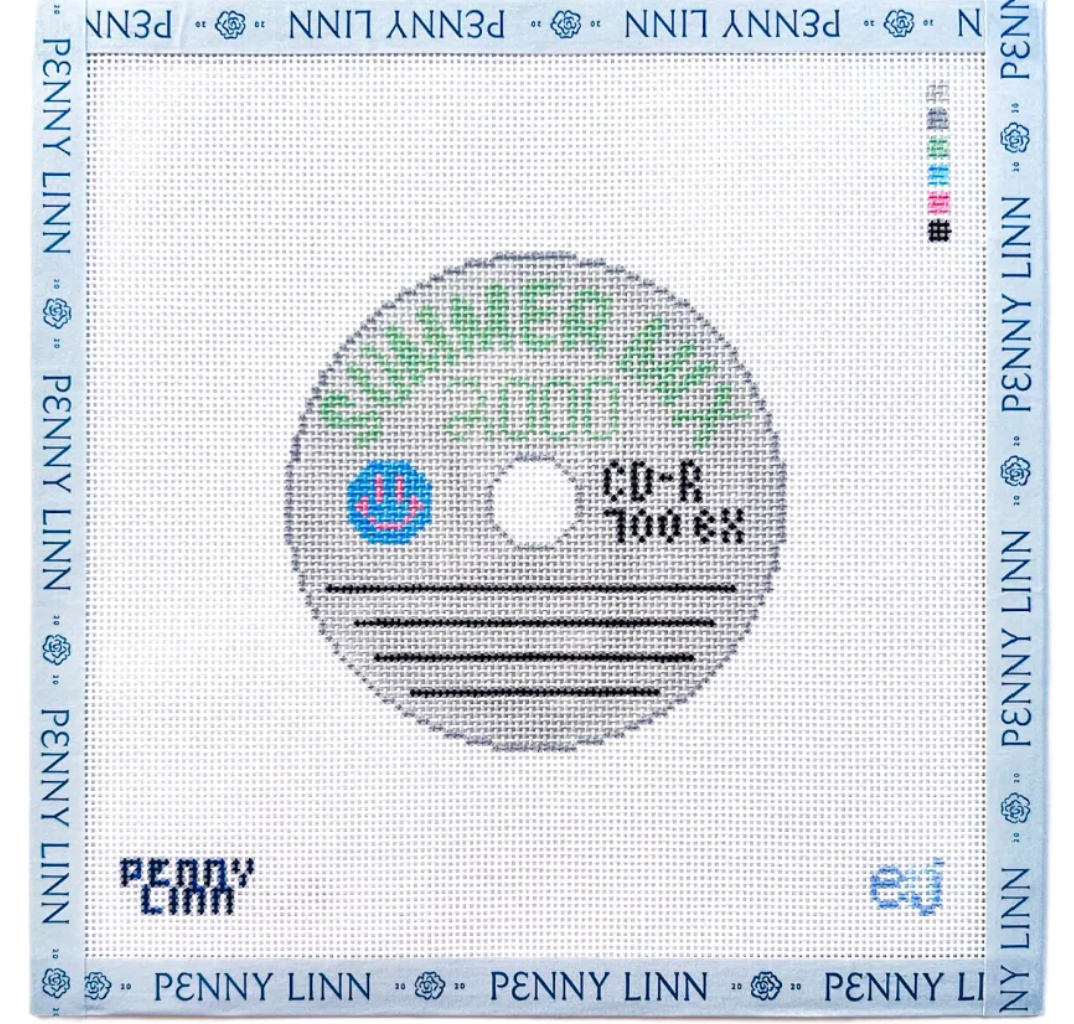 Mix CD Round Canvas