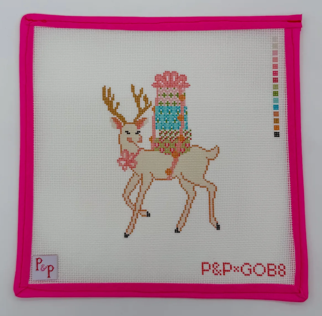 Present Deer Canvas