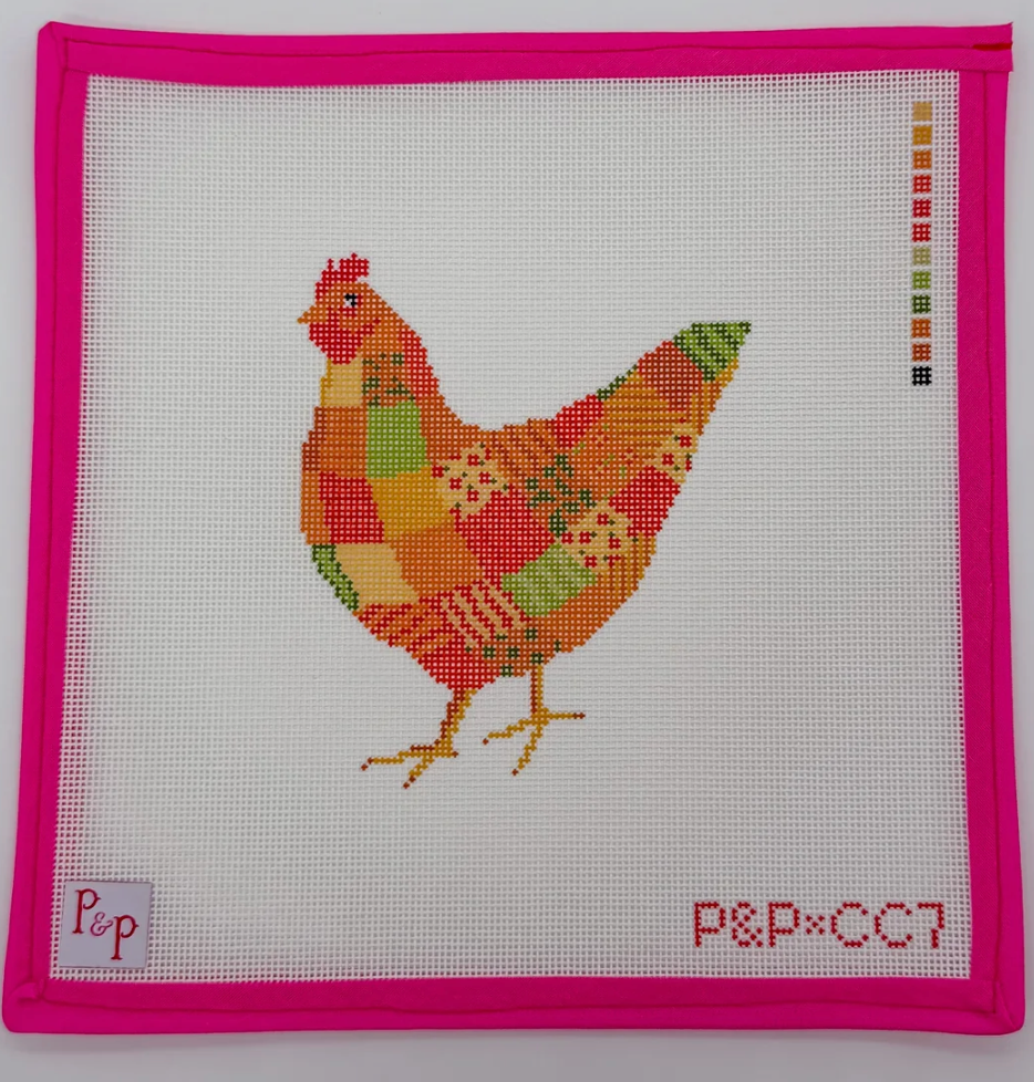 Patchwork Hen Canvas