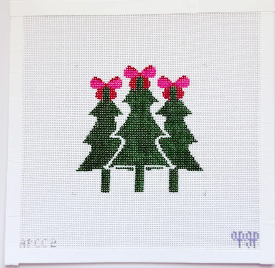 Christmas Tree Trio Canvas