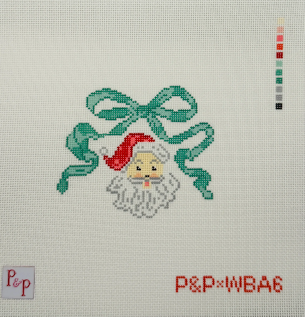 Santa Bow Canvas