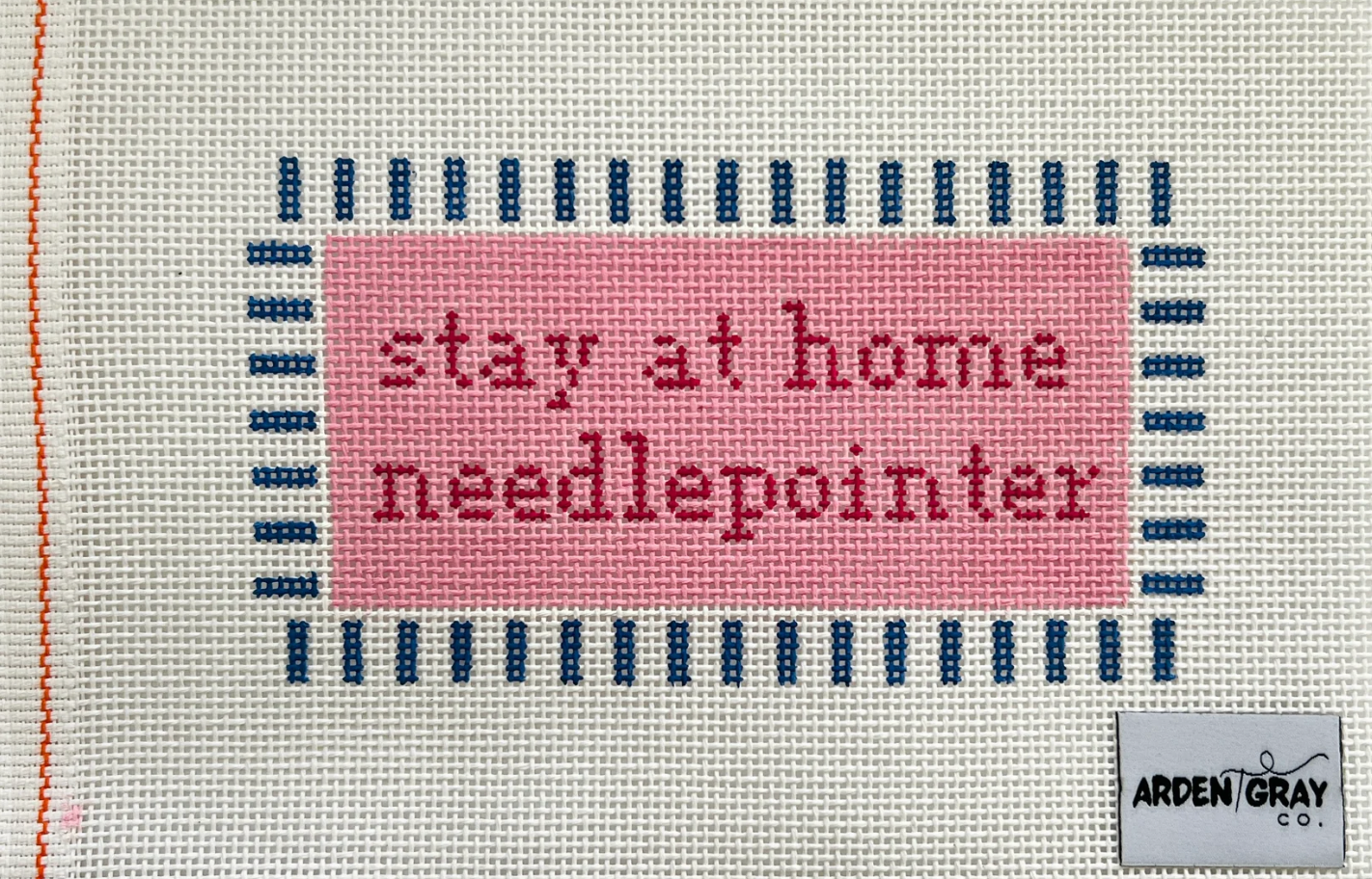 Stay-at-home Needlepointer Canvas
