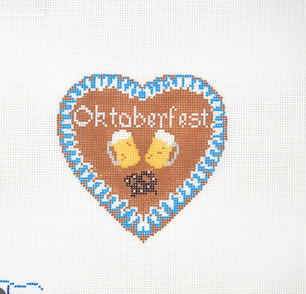 Gingerbread Heart Oktoberfest Canvas