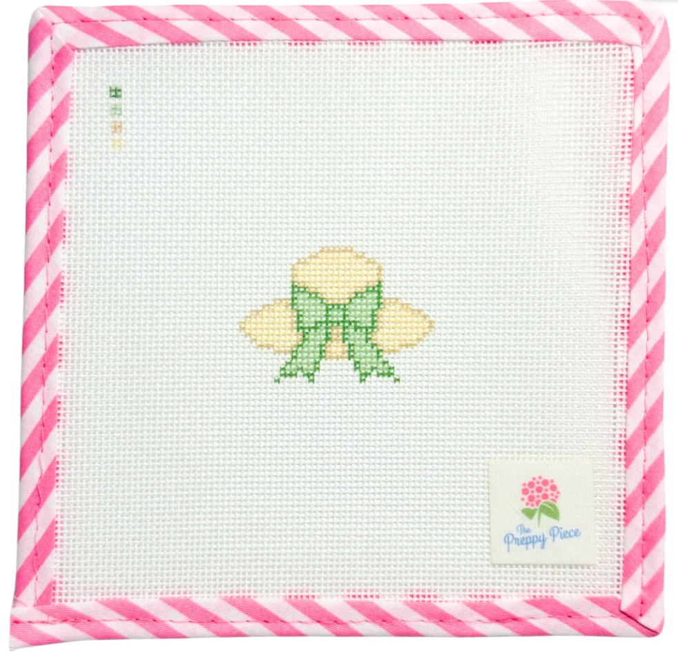 Nantucket Hat - Green Bow Canvas